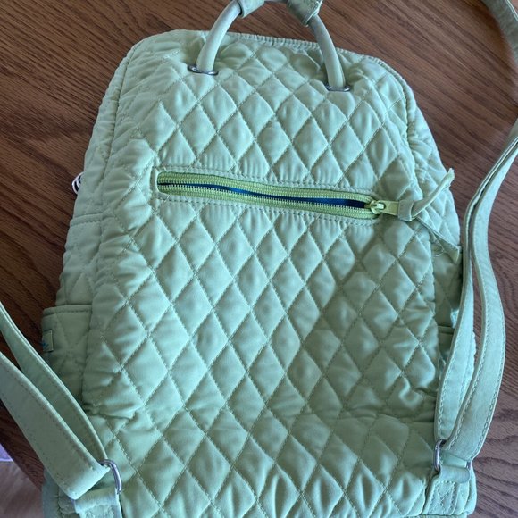 Vera Bradley Backpack Green Quilted - Picture 9 of 11